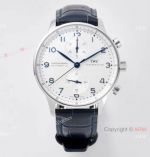 Swiss Grade One Copy IWC Portuguese ZF Factory V2 ETA7750 Watch IW371417 Blue Arabic Markers